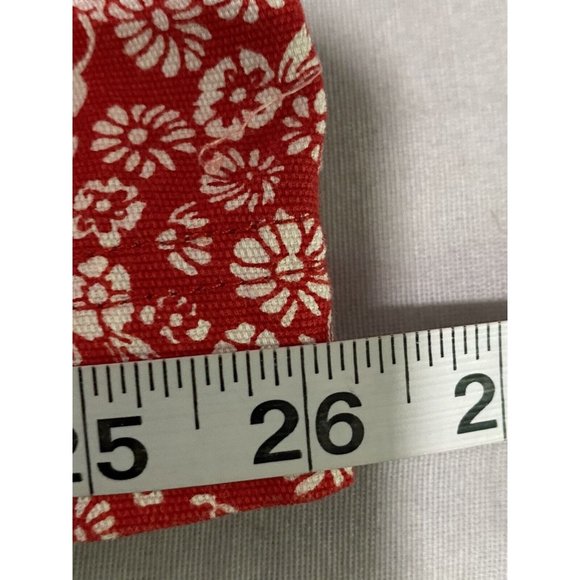 Onque Woman Button Down Jacket Red White Floral Pattern Top Size 2x - Picture 4 of 9